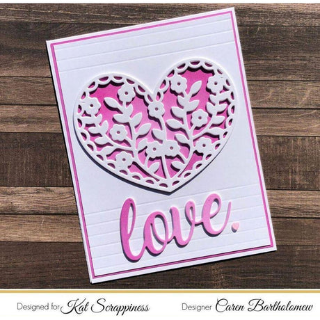 Floral Heart Dies by Kat Scrappiness - Kat Scrappiness