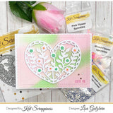 Floral Heart Dies by Kat Scrappiness - Kat Scrappiness