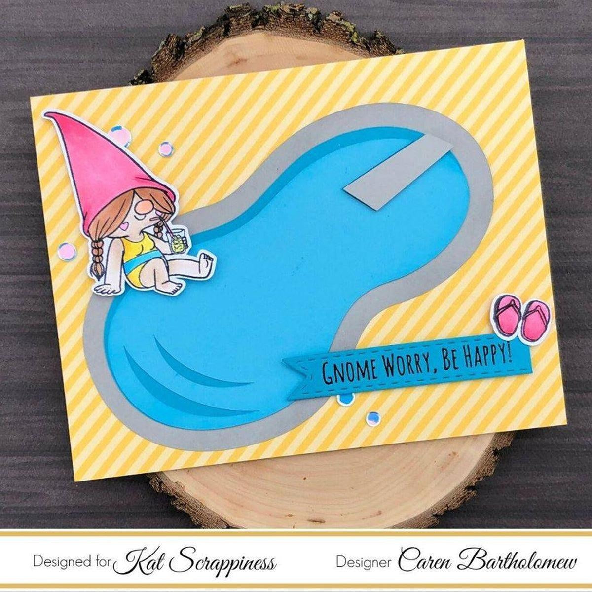 Summer Gnome Stamp Set by Kat Scrappiness - Kat Scrappiness