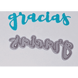 "Gracias" Brush Script Word & Sentiment Die by Kat Scrappiness - Kat Scrappiness