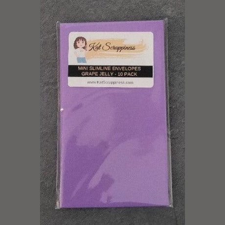 Mini Slimline Envelopes - Grape Jelly - 10 pack - CLEARANCE!