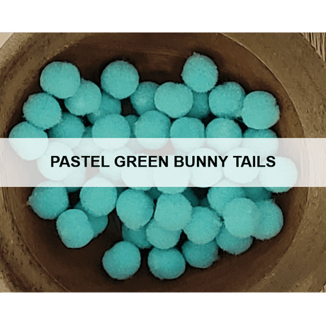 Pastel Green Bunny Tails - Kat Scrappiness