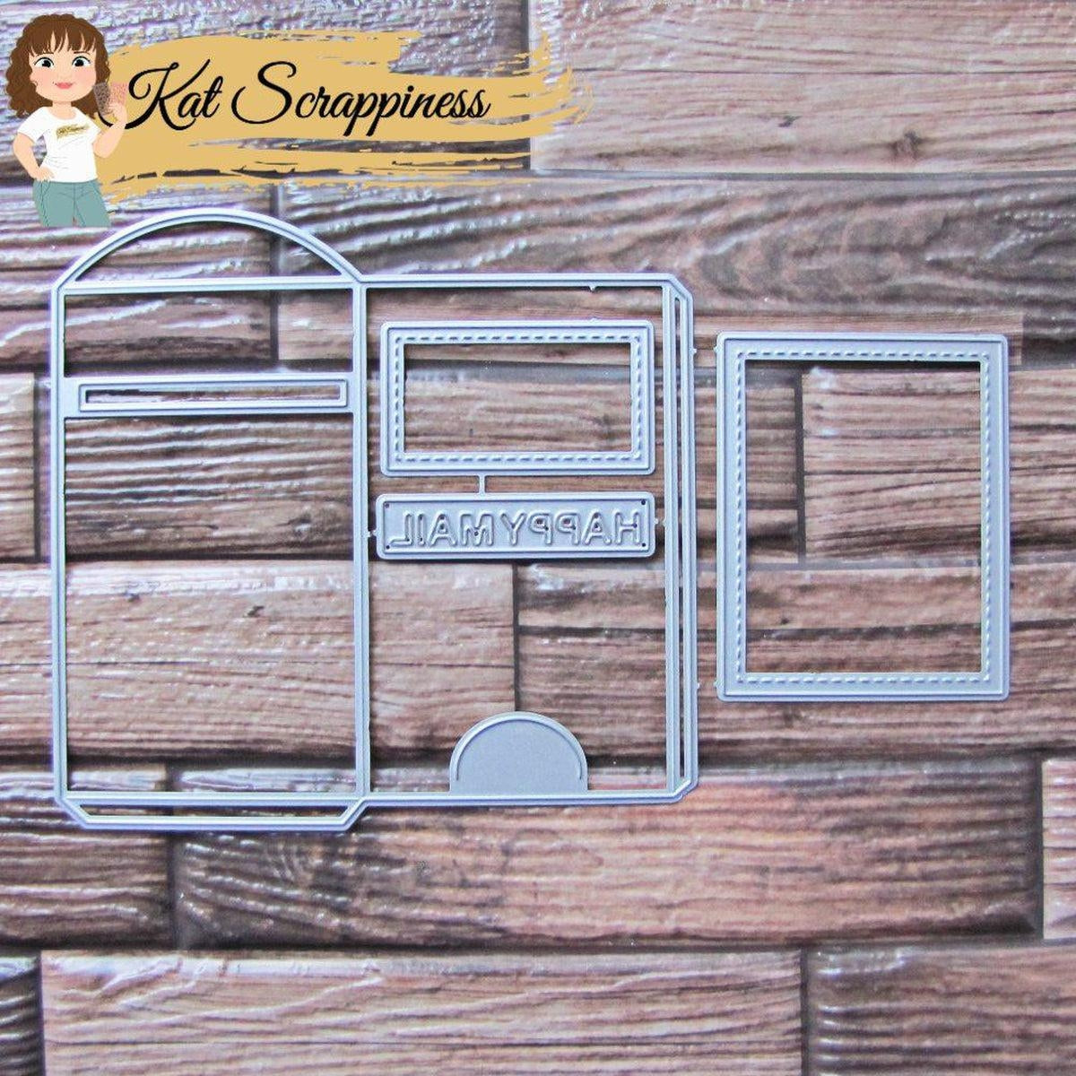 Happy Mail Mailbox Gift Card Holder Craft Dies