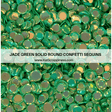 Jade Green Solid Round Confetti Sequin Mix