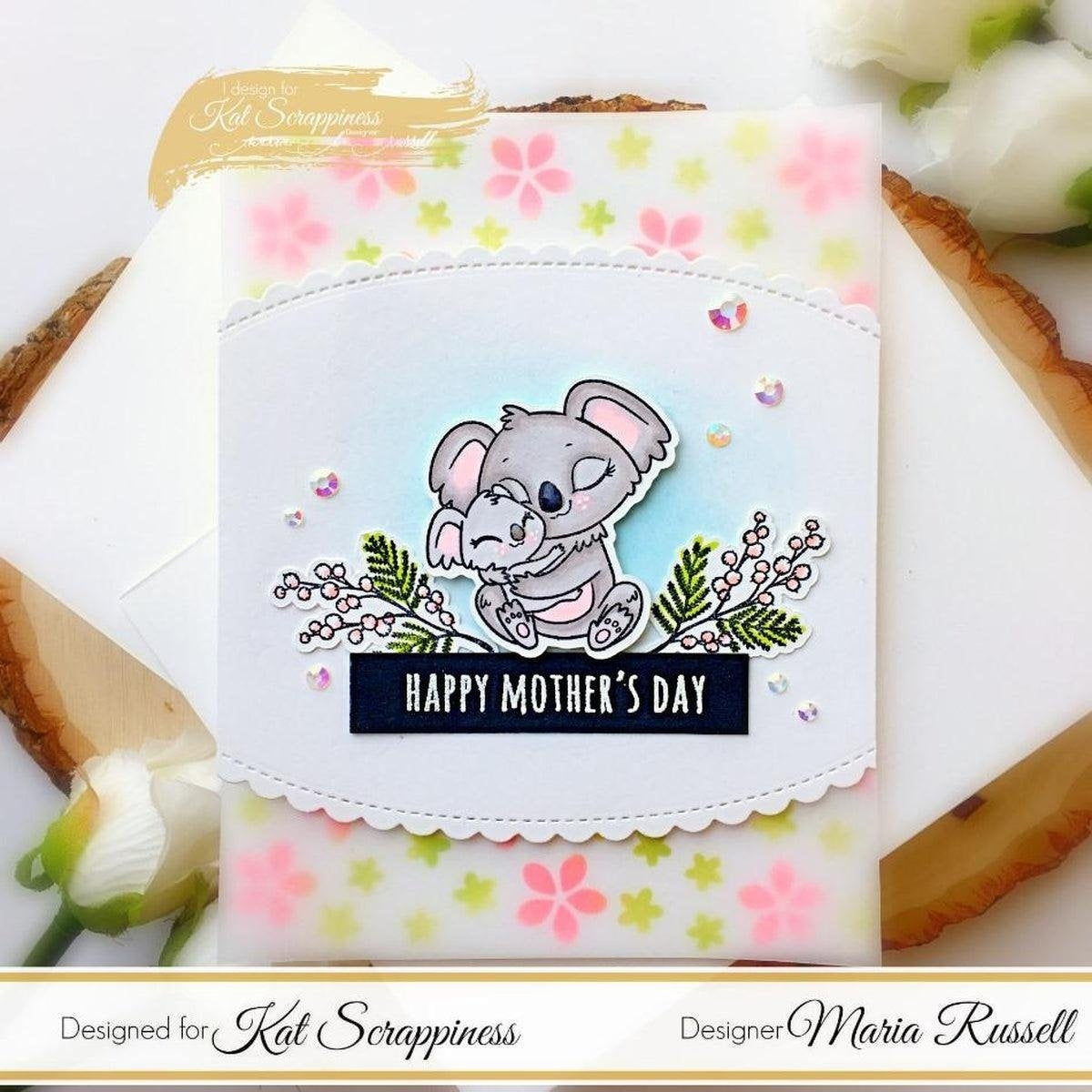 Koala-ty Time Stamp Set by Kat Scrappiness - Kat Scrappiness