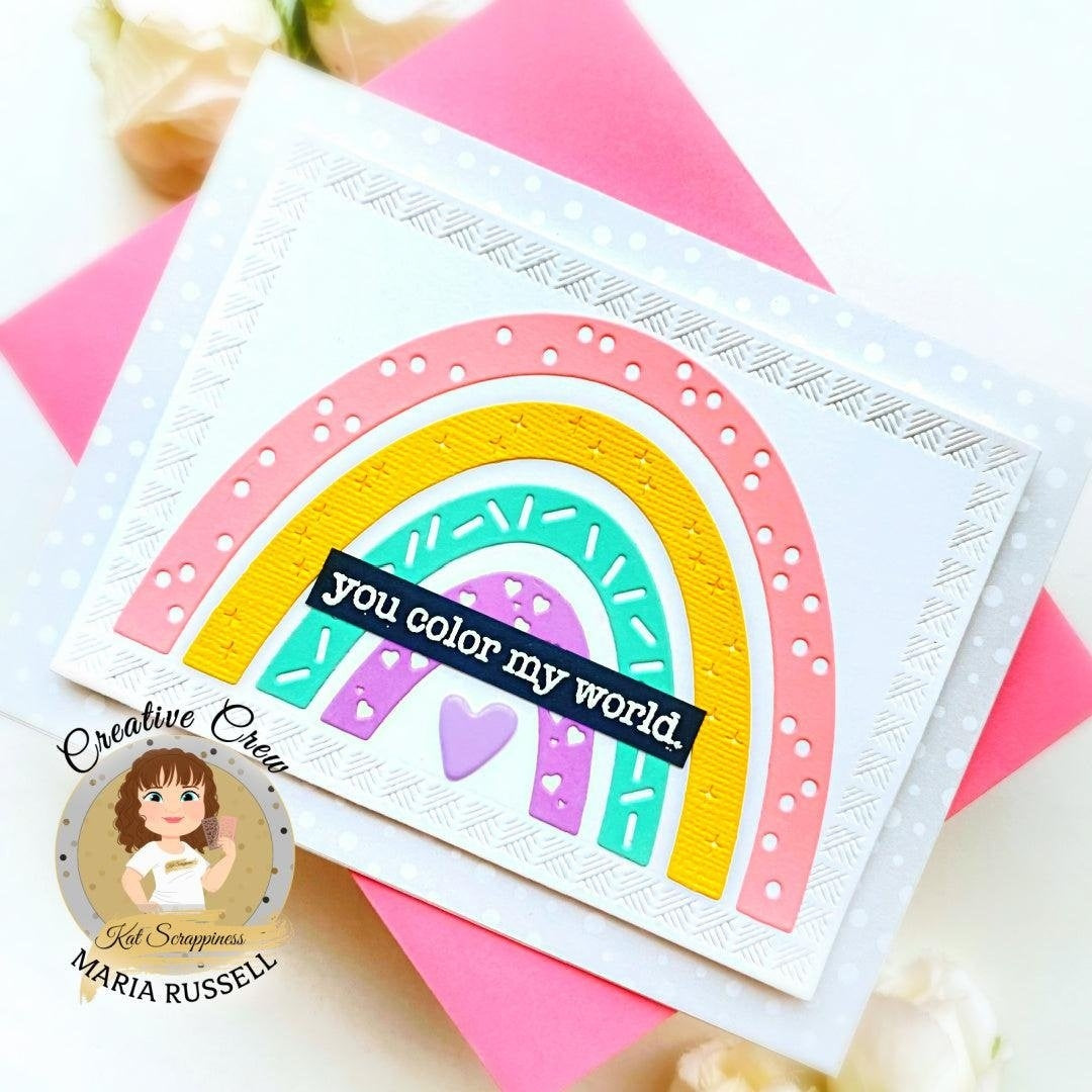 Confetti Party Rainbow Craft Dies