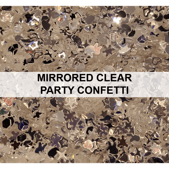 Mirrored Clear Party Confetti - Sequins - Kat Scrappiness