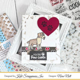 Stitched Hearts Background Craft Die