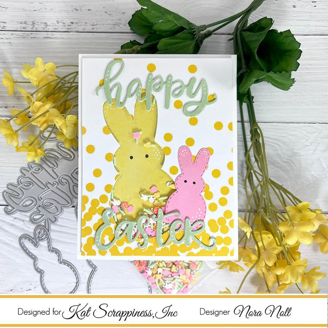 Happy Easter Shadow Sentiment Craft Die