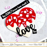 Stitched Hearts Background Craft Die