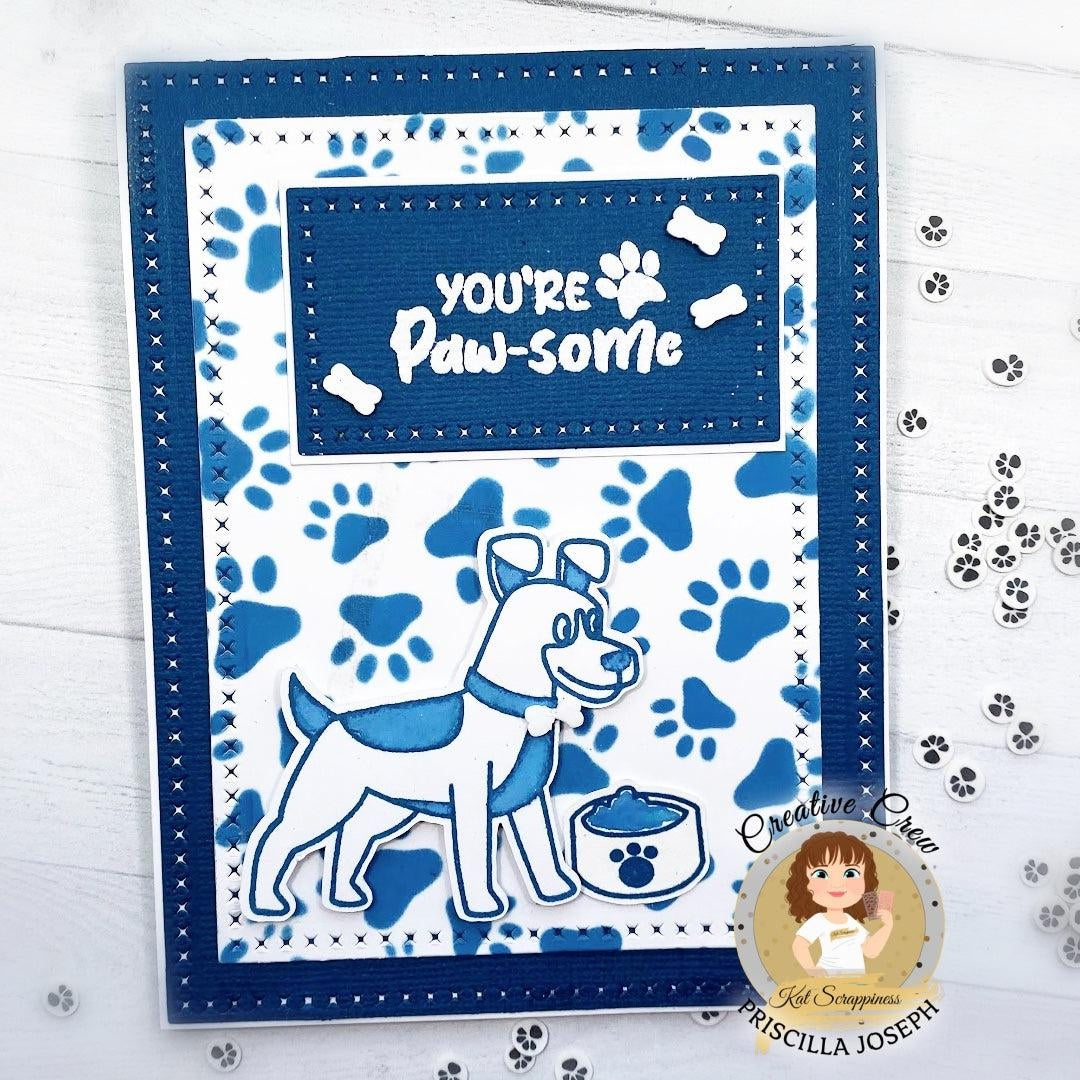 Pawsome Dogs Sentiments Stamp Set