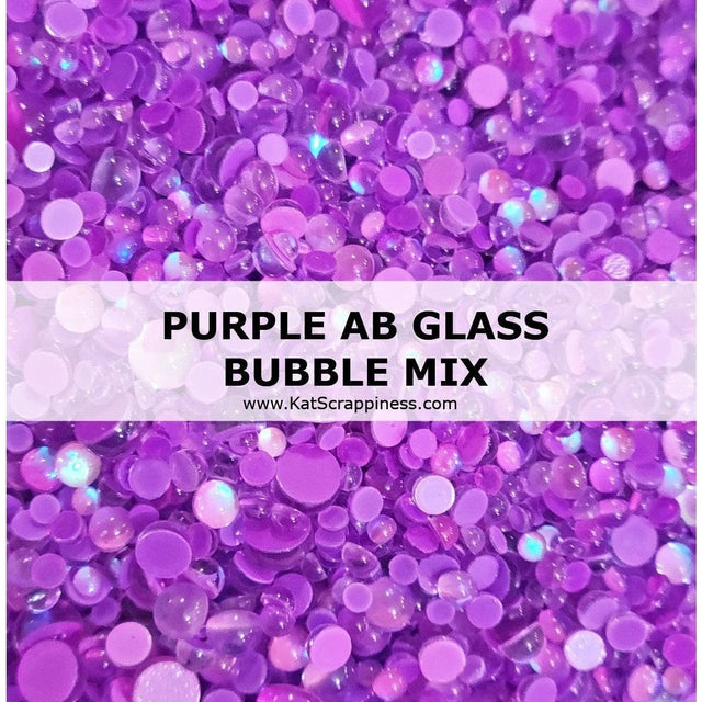 Purple AB Glass Bubble Mix