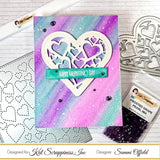 Stitched Hearts Background Craft Die