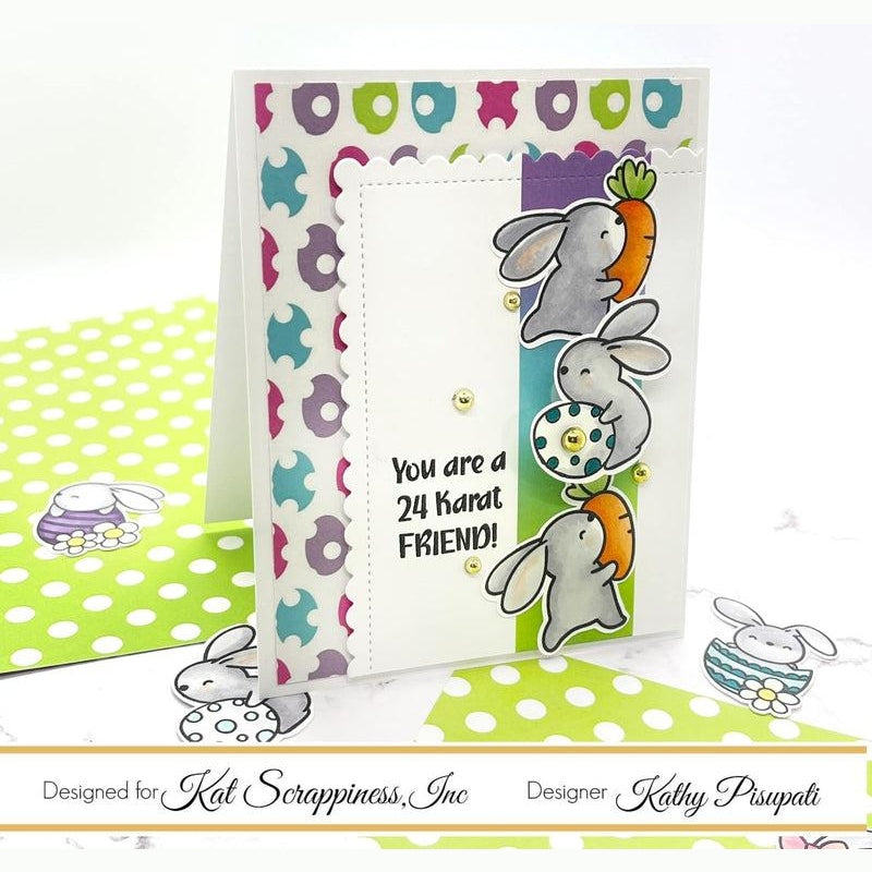 Hippity Hoppity Bunnies Clear Stamp