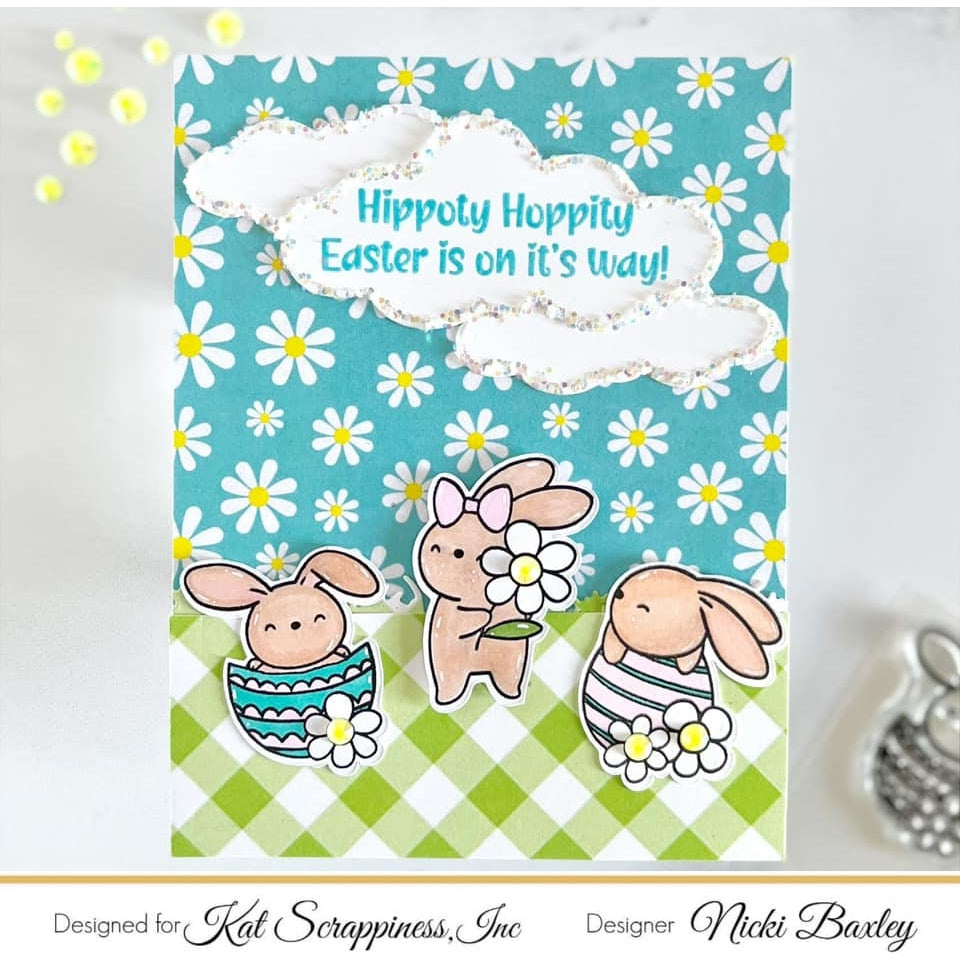 Hippity Hoppity Bunnies Clear Stamp