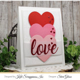 Stitched Hearts Background Craft Die