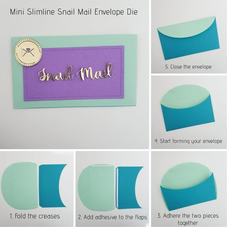 Snail Mail - Mini Slimline Envelope Craft Dies