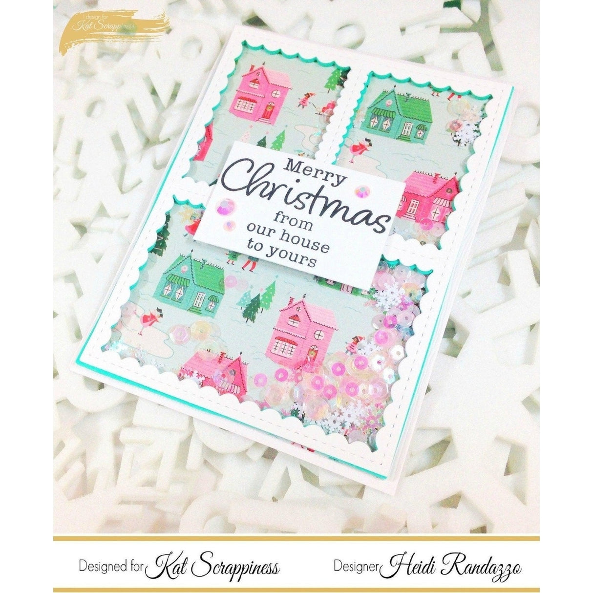 Stitched Scalloped Collage Frame Craft Die