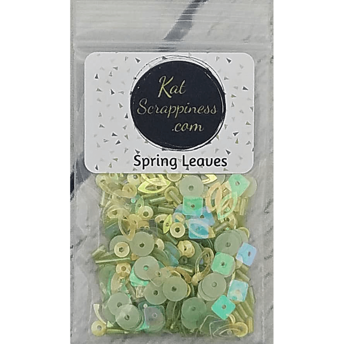 Spring Leaves Sequin Mix - Kat Scrappiness