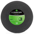 iCraft Black 3D Foam Tape Jumbo Roll- .5"X108'