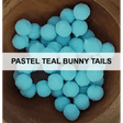 Pastel Teal Bunny Tails - Kat Scrappiness