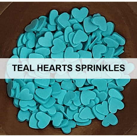 Teal Heart Sprinkles by Kat Scrappiness - Kat Scrappiness