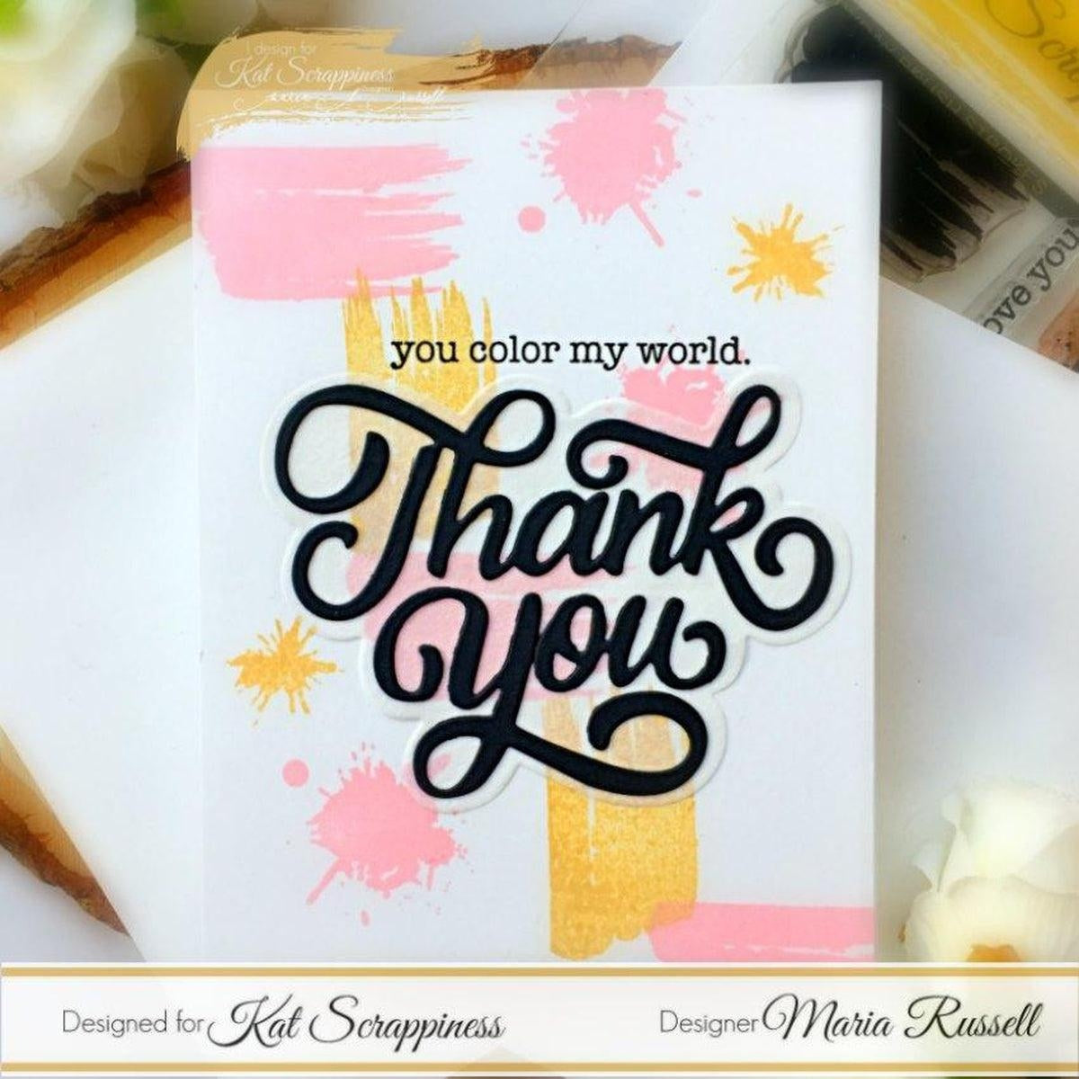 Thank You w/Shadow Die by Kat Scrappiness - Kat Scrappiness