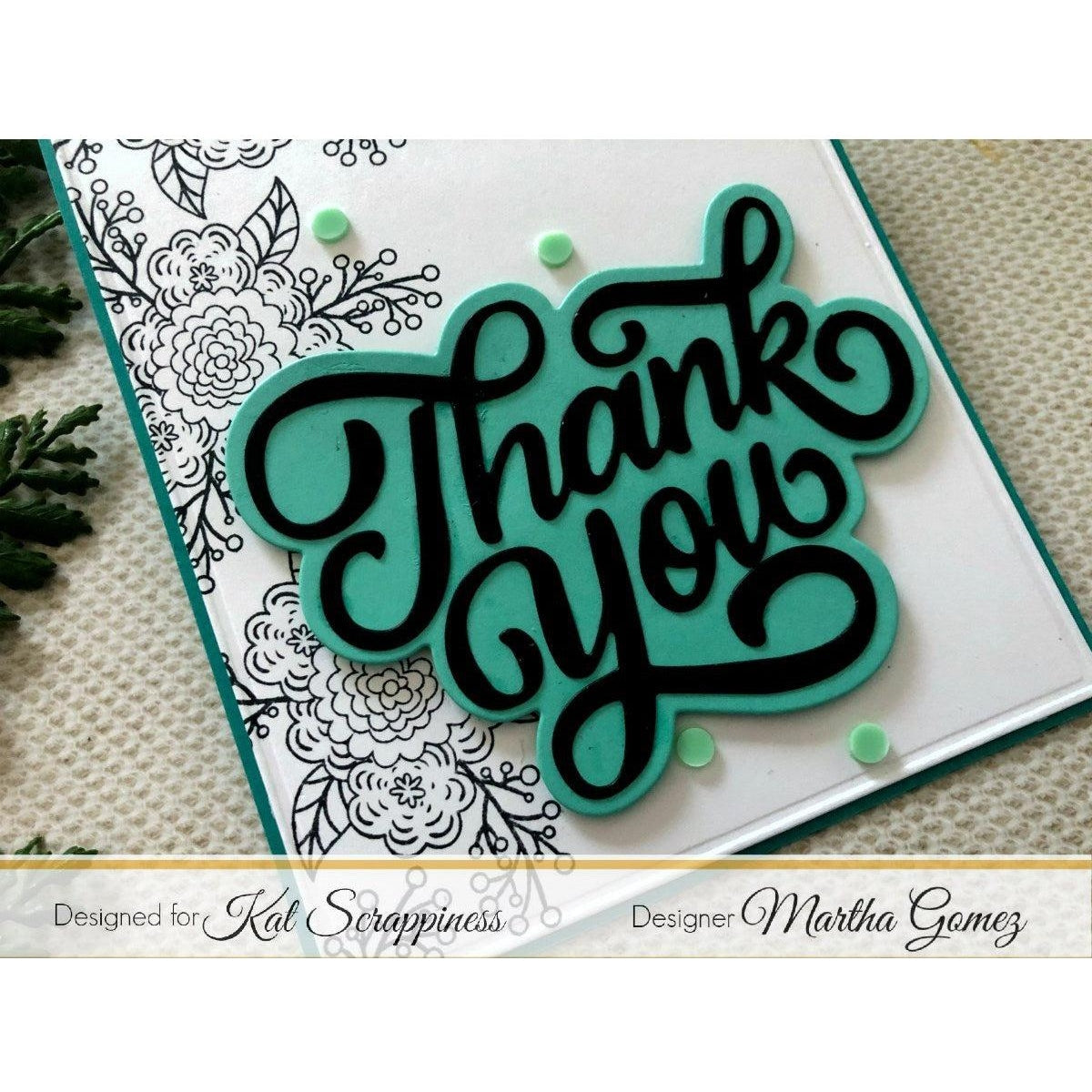 Thank You w/Shadow Die by Kat Scrappiness - Kat Scrappiness