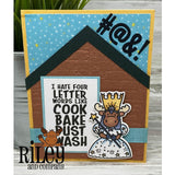 Four Letter Words Cling Stamp by Riley & Co