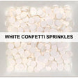 White Confetti Sprinkles by Kat Scrappiness - Kat Scrappiness